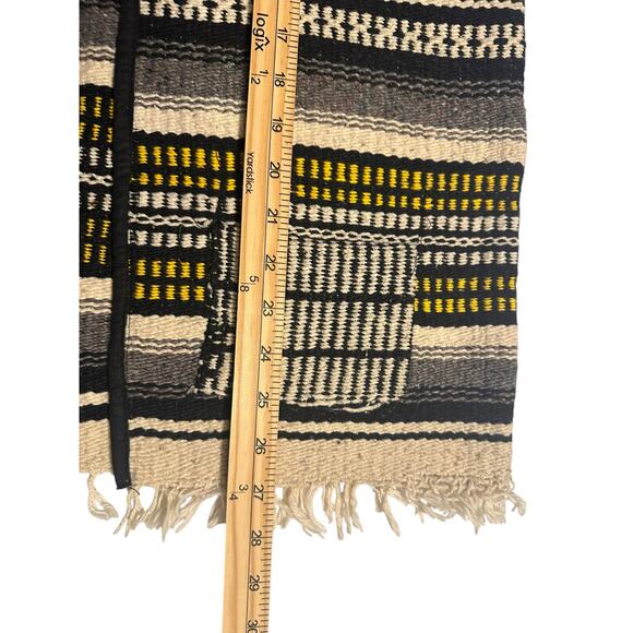 Vintage 70s Mexican Handwoven Boho Vest Poncho S/M Festival Western ArtisanMade - Picture 5 of 5